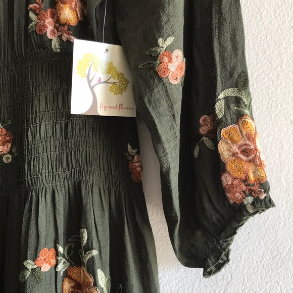 . Anthropologie fig and flower Boho Maxi Dress S - Picture 5 of 10